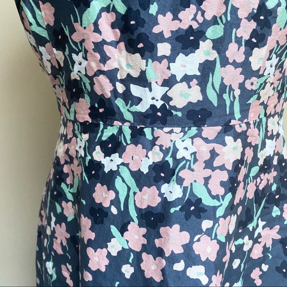 LOFT floral print sleeveless A-line dress - Picture 4 of 5